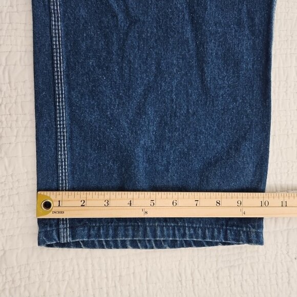 Liberty Bib Overalls Men's XXL 46x30 Rugged 100% Cotton Denim Carpenter EUC - Picture 9 of 13